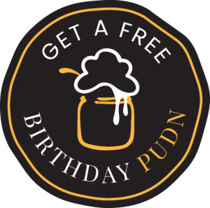 free birthday pudding badge